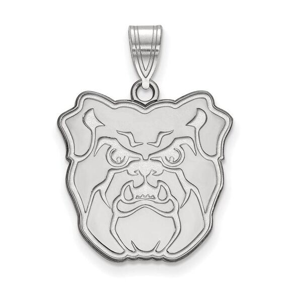 14k White Gold Butler U Large Mascot Pendant